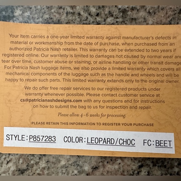 Patricia Nash Leopard/chocolate new with tag key chain coin purse small wallet - Picture 7 of 15